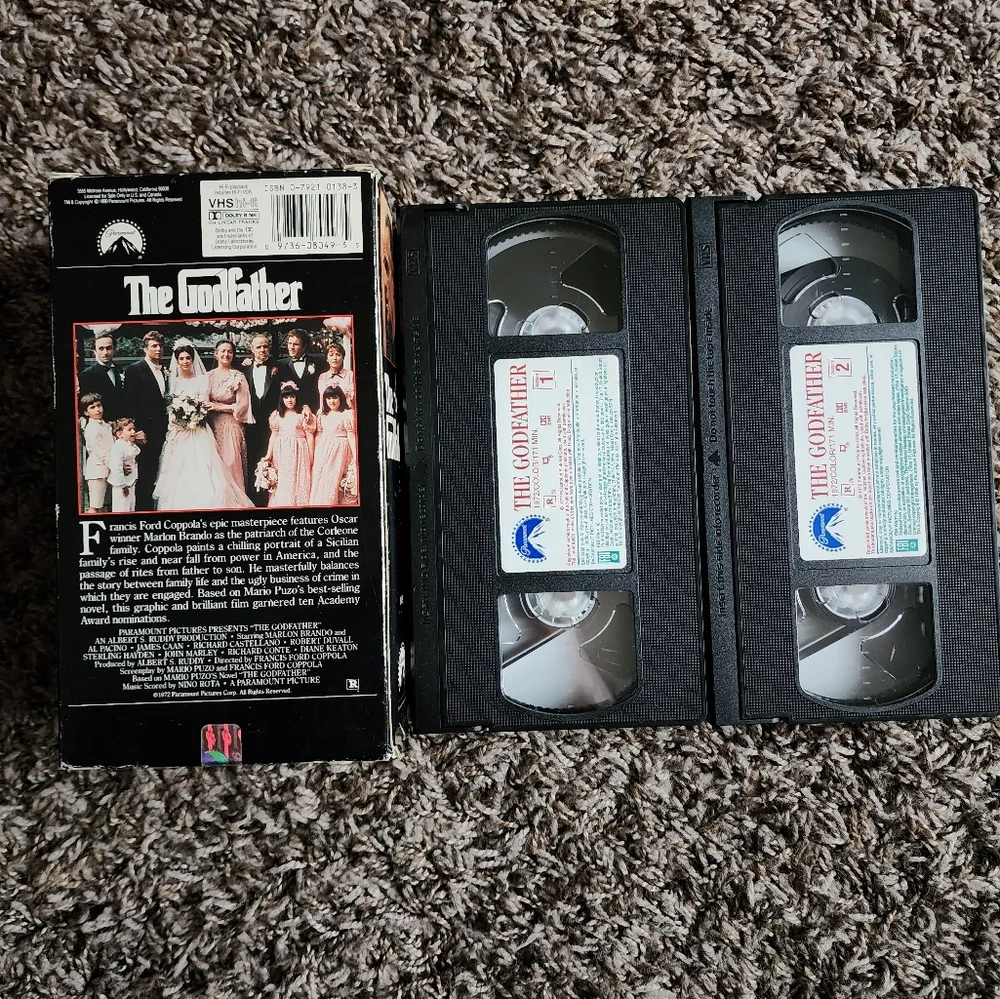The Godfather 1972 1 & 2 VHS - Picture 2 of 2